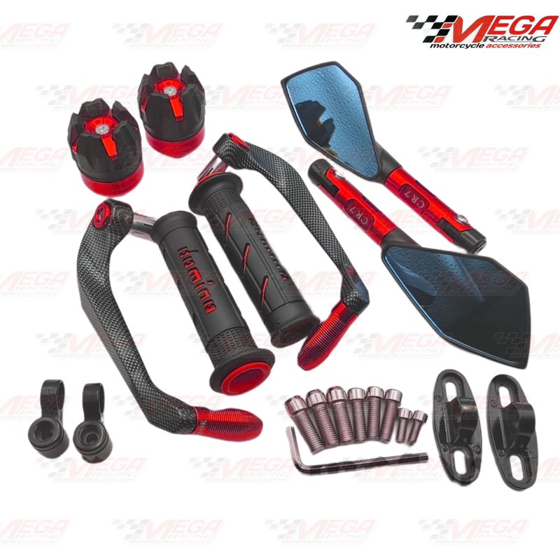 [PAKET 4in1] SPION TOMOK V2 + PROGUARD CARBON SABIT + GRIP DOMINO + JALU AS ALLL MOTOR UNIVERSAL NMAX,MIO SPORTY,VARIO 125,VARIO 150, 2019 BEAT,VARIO 110,MIO SOUL,MIO LAMA,XEON,TIGER,SATRIA FU,CBR,SONIC,VIXION,GENIO,NON CBS,R15 V3