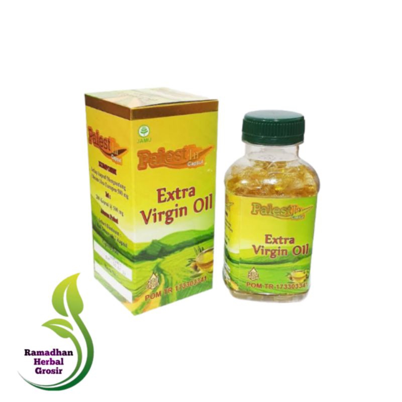 Kapsul Minyak Zaitun Palestine Extra Virgin Olive Oil 100/200 Kapsul ORIGINAL