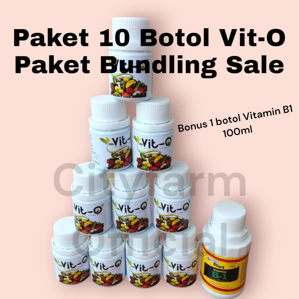 Pupuk Vit O Organik Teknologi Jepang Paket Bundling 10 Botol Bonus B1