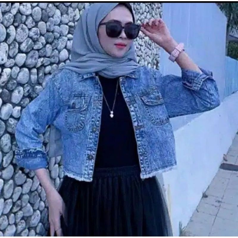 OUTER WANITA JEANS TERBARU MURAH