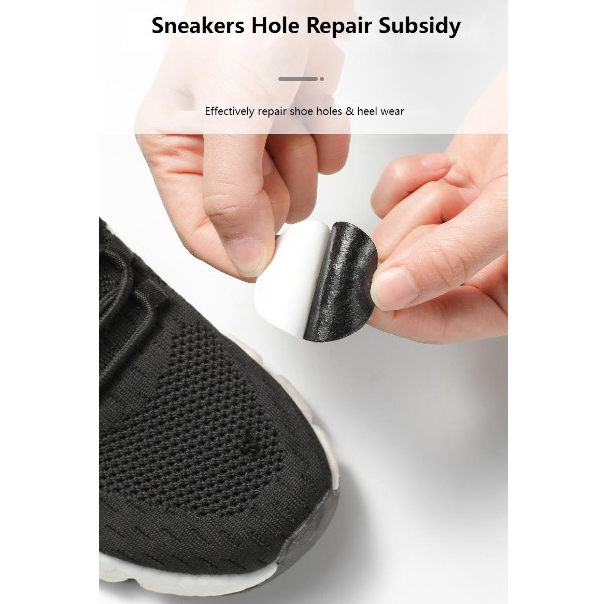 Stiker Tambalan Insole Sepatu Pelindung Tumit 6 PCS - YXZ22 - Black