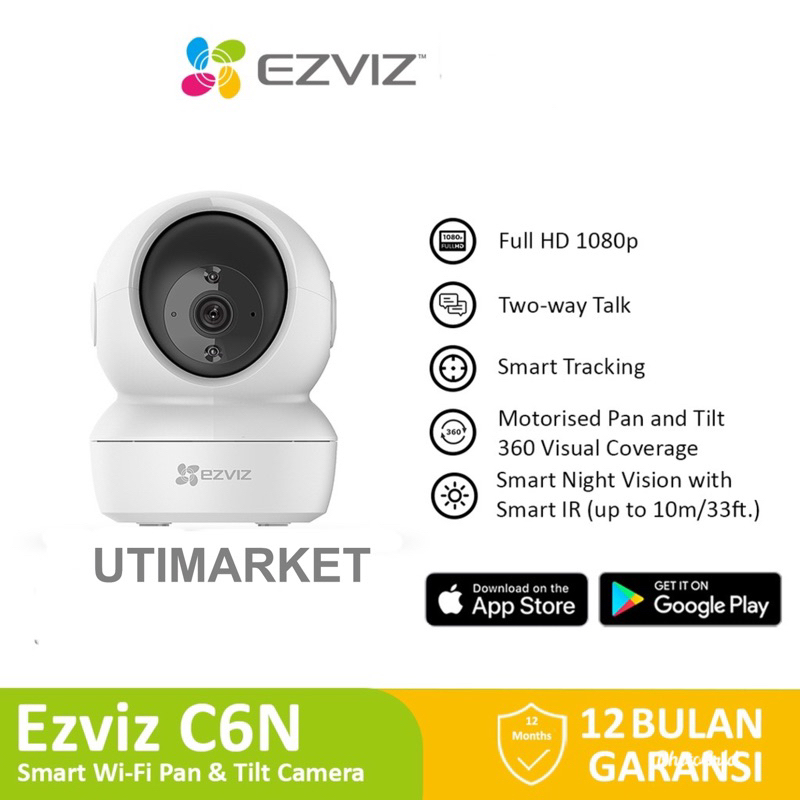 ezviz cctv ip camera 2mp 1080p-ezviz c6n