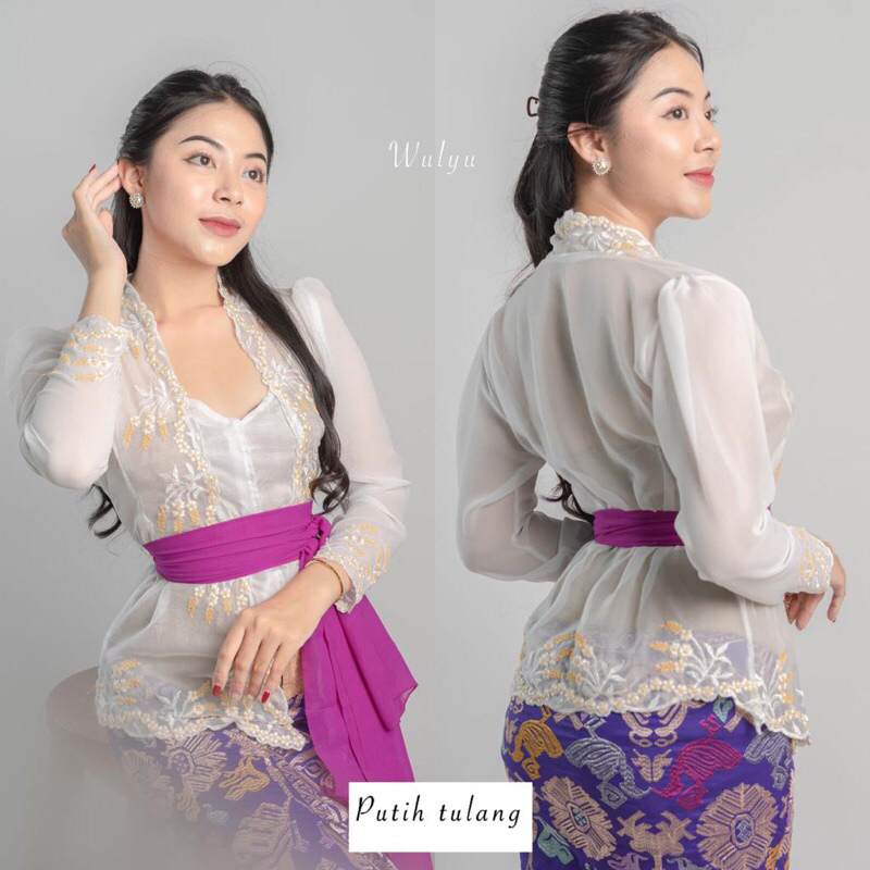 Kebaya bordir motif padi/ Kebaya bordir jadi/ Kebaya bordir bali