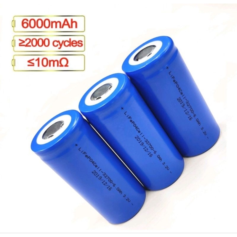 Baterai lifepo4 3.2V 32650 32700 6Ah