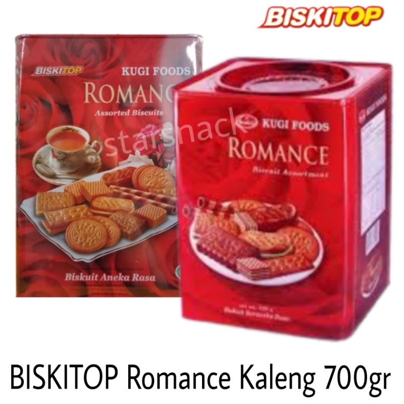 

BISKITOP romance kaleng segi 700gr