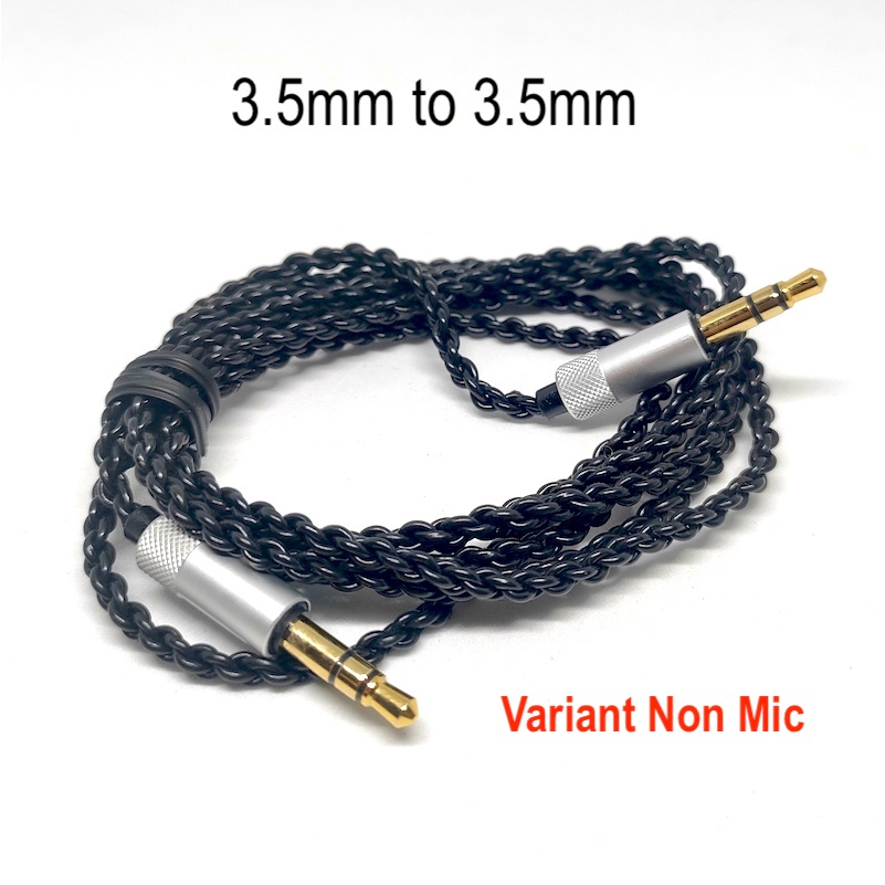 Custom HiFi Headphone Cable Aux Replacement 2.5mm 3.5mm With Mic