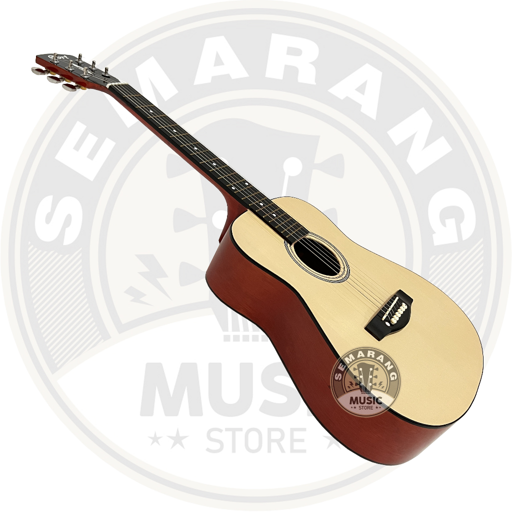 Gitar Akustik ¾  Cort Custom Tanam Besi Gitar 3/4 Cort Custom Termurah Paket Super Komplit