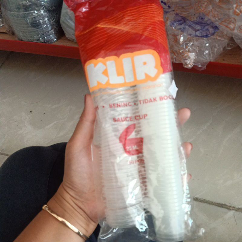 SAUCE CUP/WADAH SAMBAL/WADAH SAOS 25ml