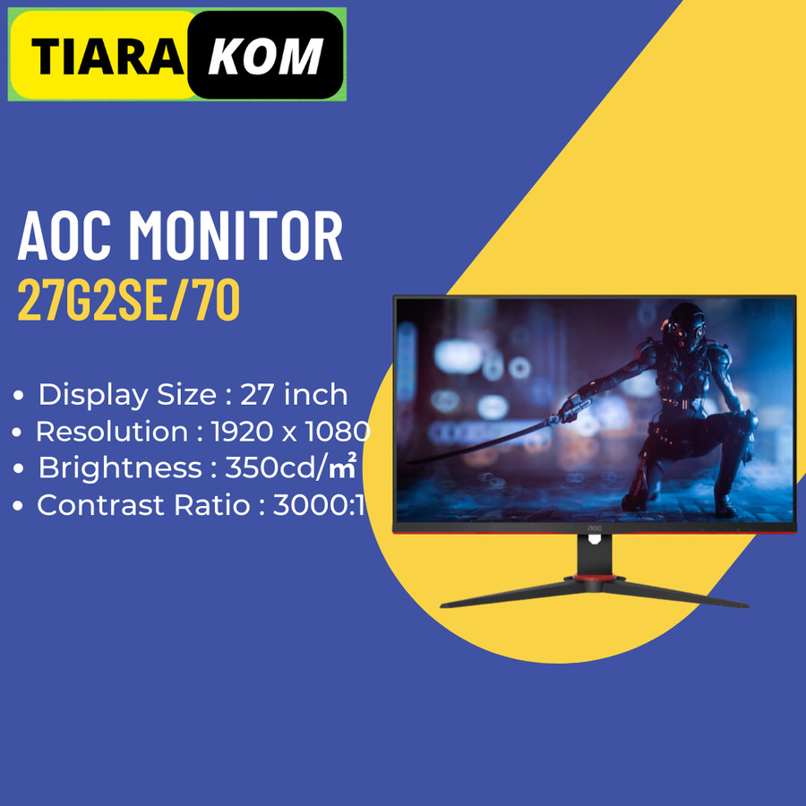 Monitor Gaming AOC 27G2SE/70 27 Inch 350cd/㎡