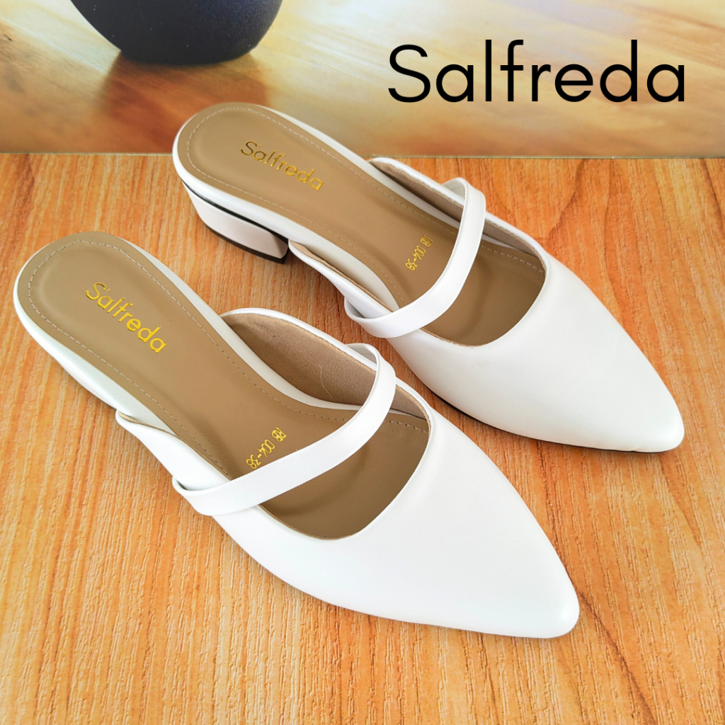 Sandal Wanita Ori Sepatu Sendal Kerja Kekinian Terbaru Elegan Simple Mewah Ori Import Impor Korea Hak Heels 3 cm Kantoran RB70004