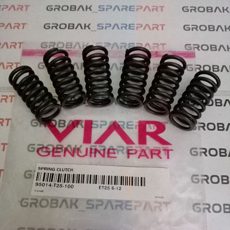 Spring Clutch (isi, 6 Biji) Per Kopling Motor Trail Viar Cross 250cc, Original