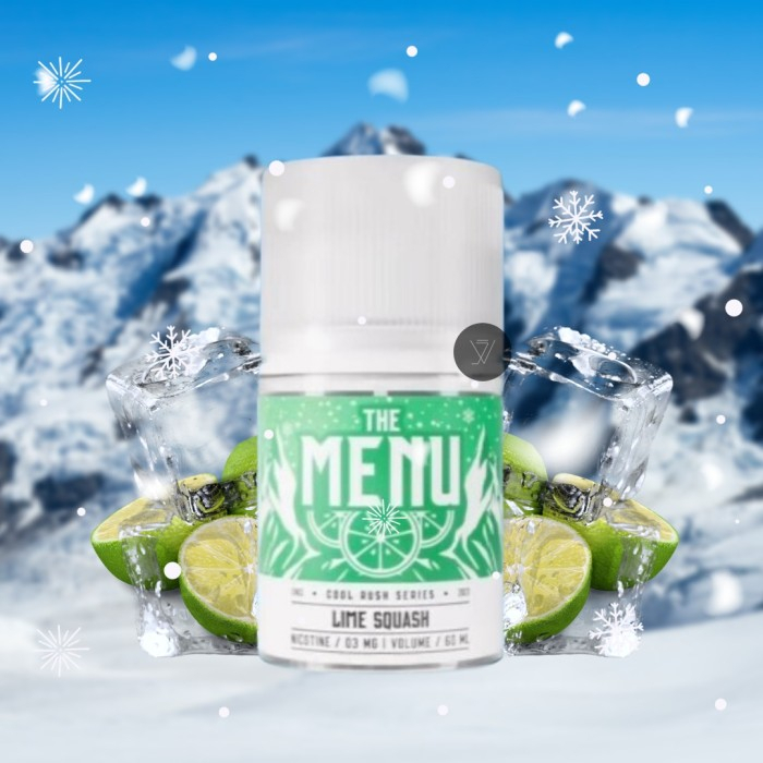 LIQUID THE MENU COOL RUSH LIME SQUASH 60ML 3MG