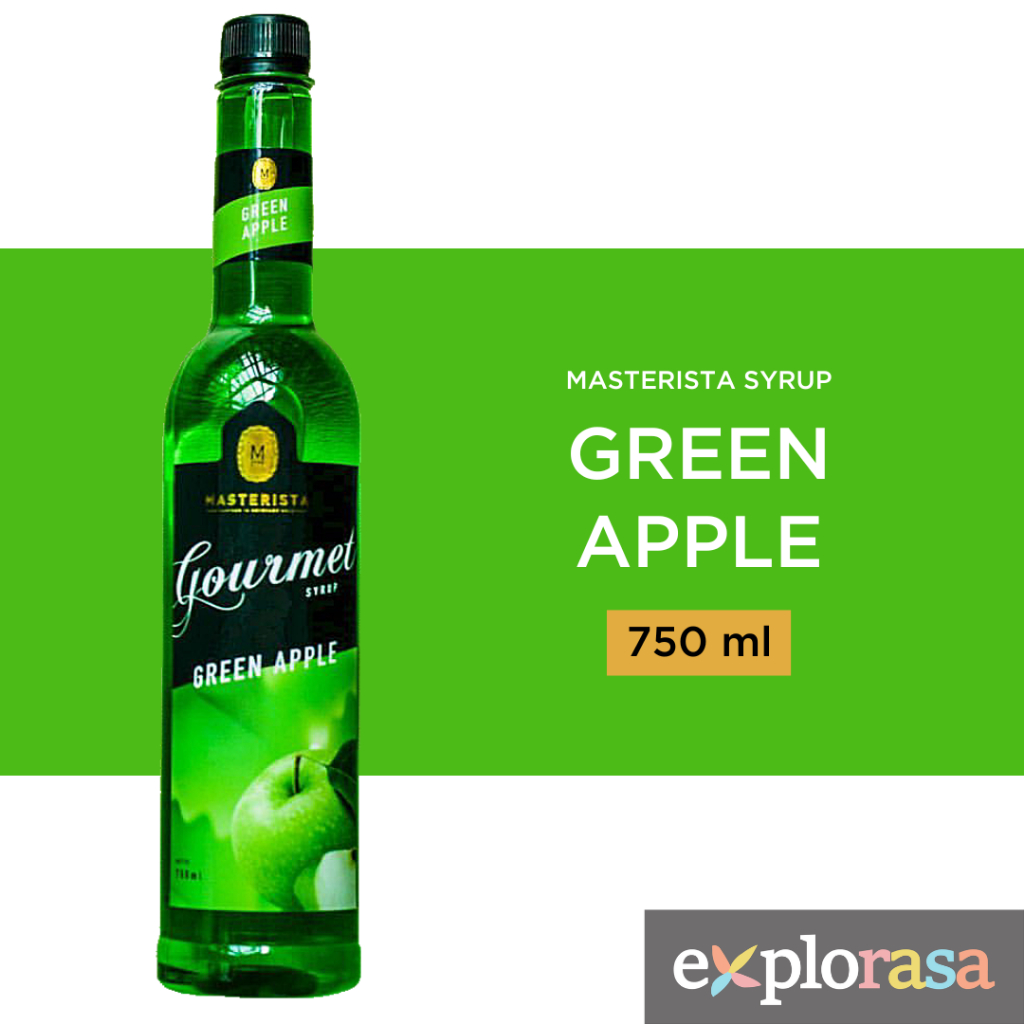 

Sirup/Syrup/Sirop Minuman Masterista - Green Apple Syrup