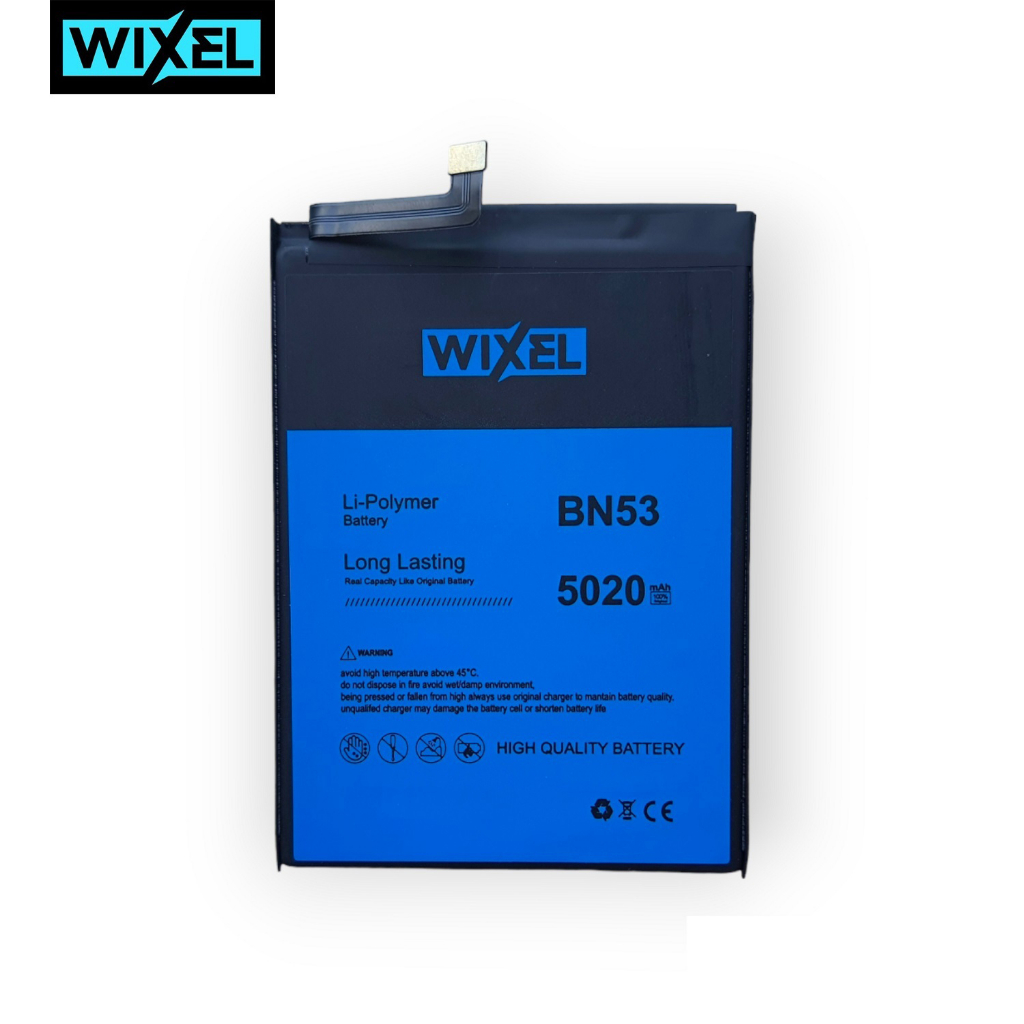 WIXEL Baterai XiaoMi BN53 Redmi Note 9 Pro / Note 10 Pro Batre Batrai Battery HP Handphone Original Ori BN 53 Double Power