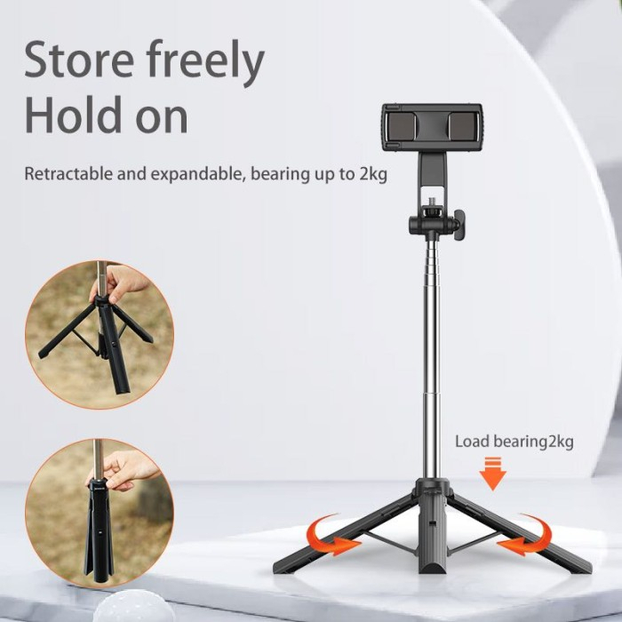 MIXIO - A31 Tongsis Bluetooth Selfie Stick Tripod 190 CM