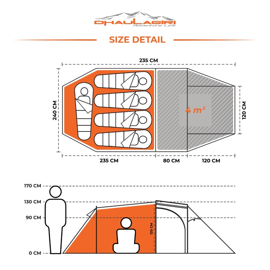 Tenda Camping Dhaulagiri Vertu X5 Tent