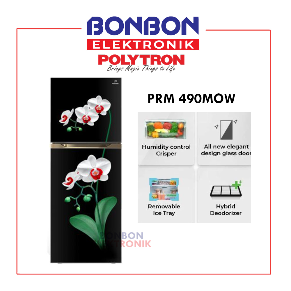 Polytron Kulkas 2 Pintu 350 Liter PRM-490MOW / PRM 490MOW Belleza Big