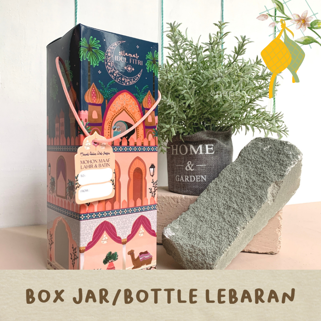 

Box Jar Bottle Packaging Hampers - Lebaran / Idul Fitri P 9,5 x L 9,5 x T 26 cm
