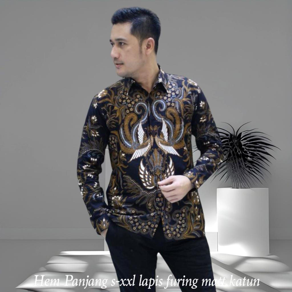 Kemeja Batik Solo 29 | Hem Batik Pria | Atasan Lengan Panjang