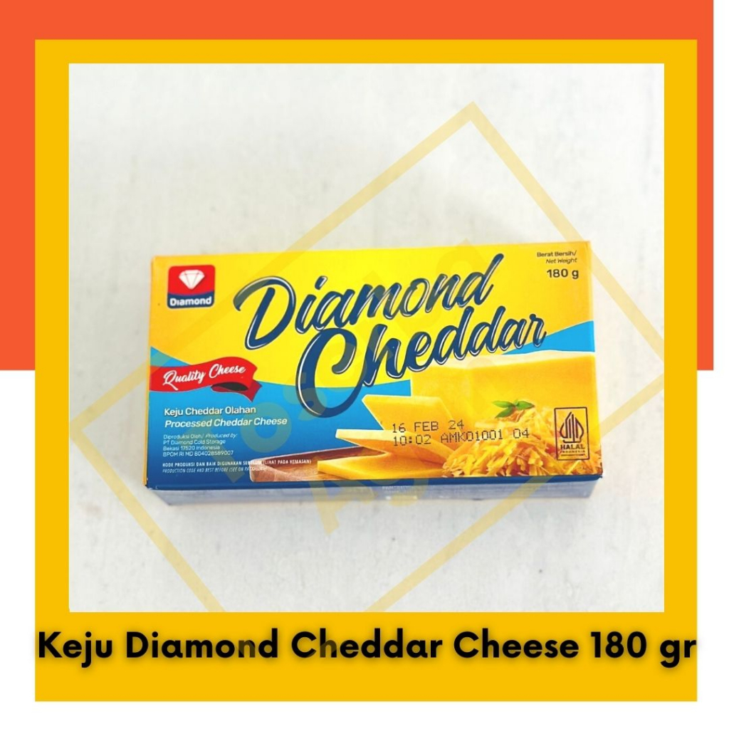 Keju Diamond Cheddar Cheese 180 gr