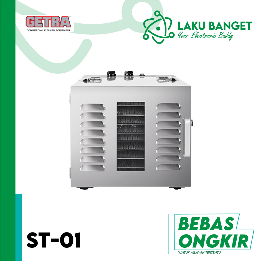 GETRA ST-01 Food Dehydrator 10 Tray Stainless Steel Mesin Pengering Makanan