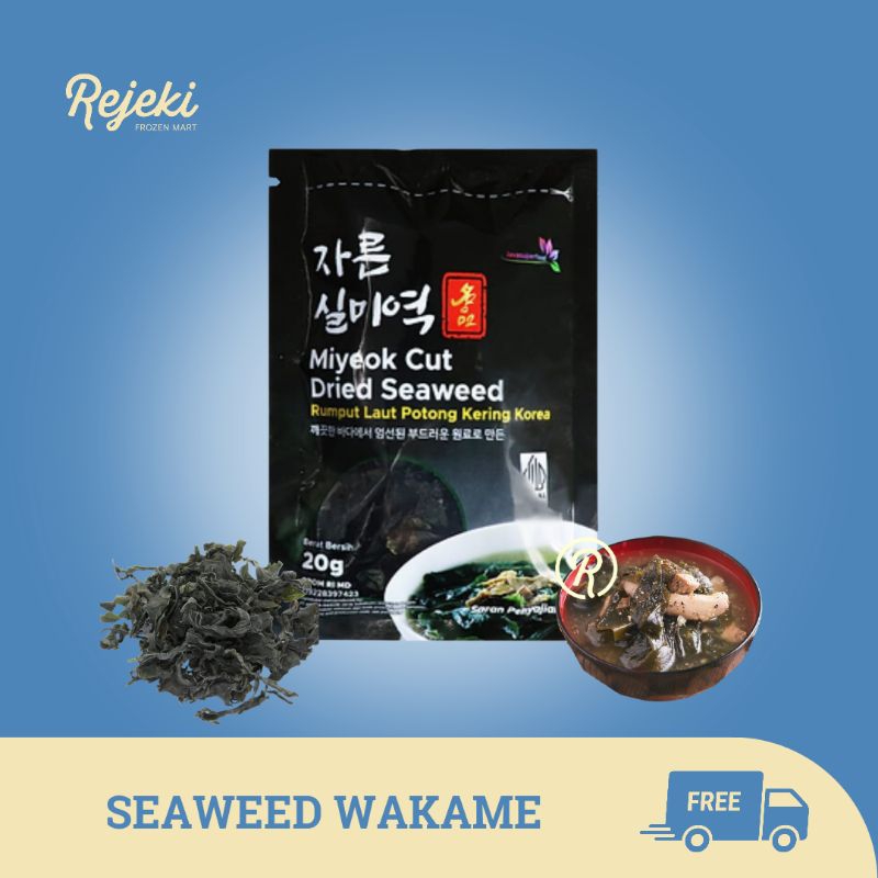 

Miyeok Cut / Dried Seaweed / Wakame / Rumput Laut Kering - Rejeki Frozen Mart