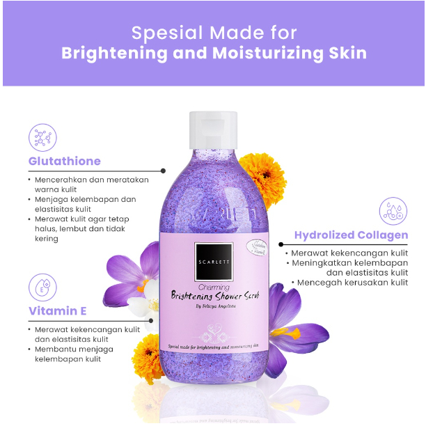 Scarlett Whitening Body Lotion BPOM Original - Charming Series