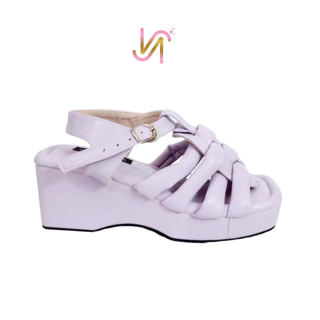 Nadilastuff Sakura Platform Wedges Premium Wanita Ringan Hak 6 cm