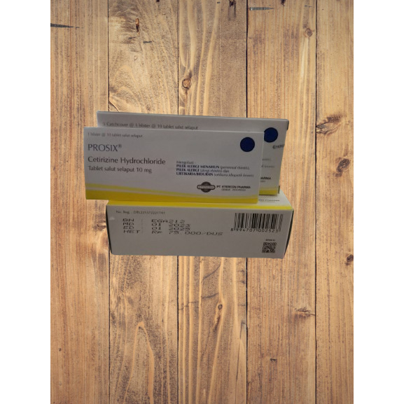 PROSIX 10MG TABLET PER STRIP (CETIRIZINE HCl 10MG)