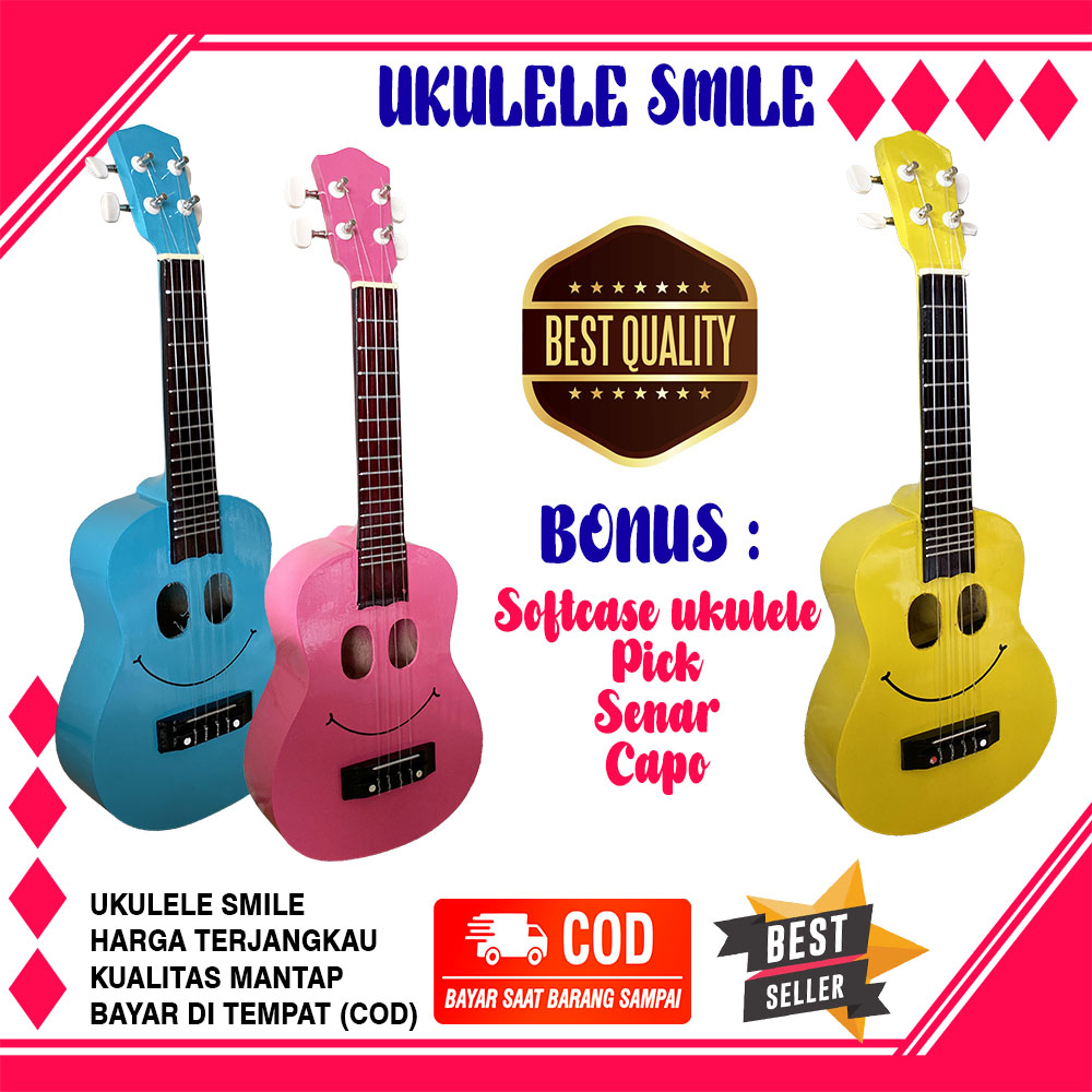 Ukulele Smile senar nilon