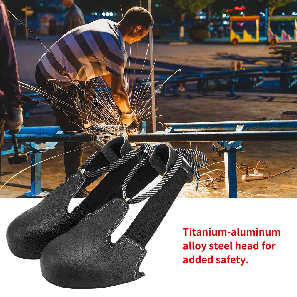 Safety Toe Cap Overshoe Visitor Toe Guard Safety Shoes Kepala Besi Pelindung Boots Sepatu Safety