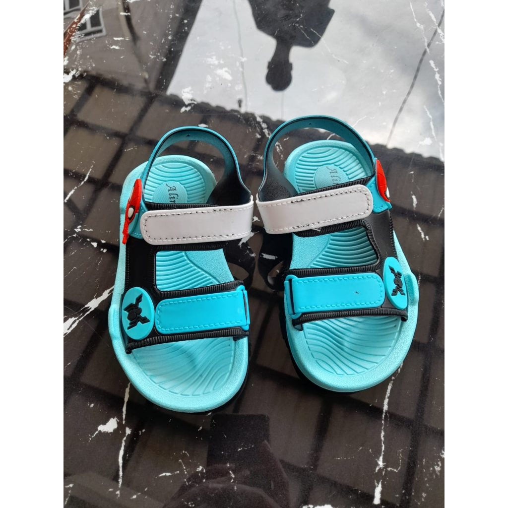 Spider Sandal Anak Cowok Sandal Slip On strap Phylon Karakter - Size 30-35