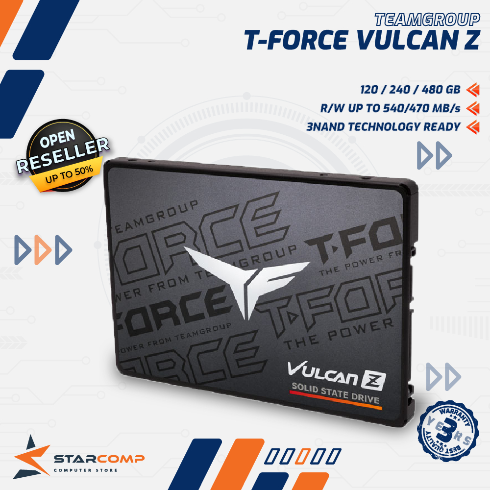 Team T-Force Vulcan Z SSD 120GB / 240GB / 480GB / 1TB SATA3