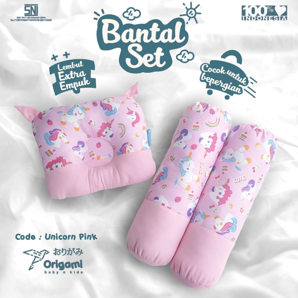ORIGAMI Bantal Guling Set Karakter Animal