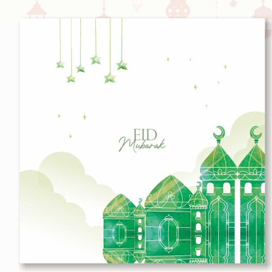 Cake Board Base Edisi Lebaran - Noura 22x22