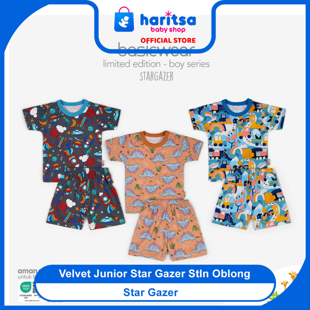 Velvet Junior STAR GAZER - VELVET Setelan Pendek SML Piyama Anak - Velvet Junior Setelan piyama anak Terbaru