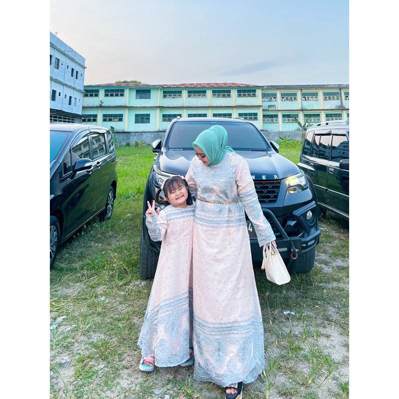 DRESS COUPLE BROKAT ORGANZA