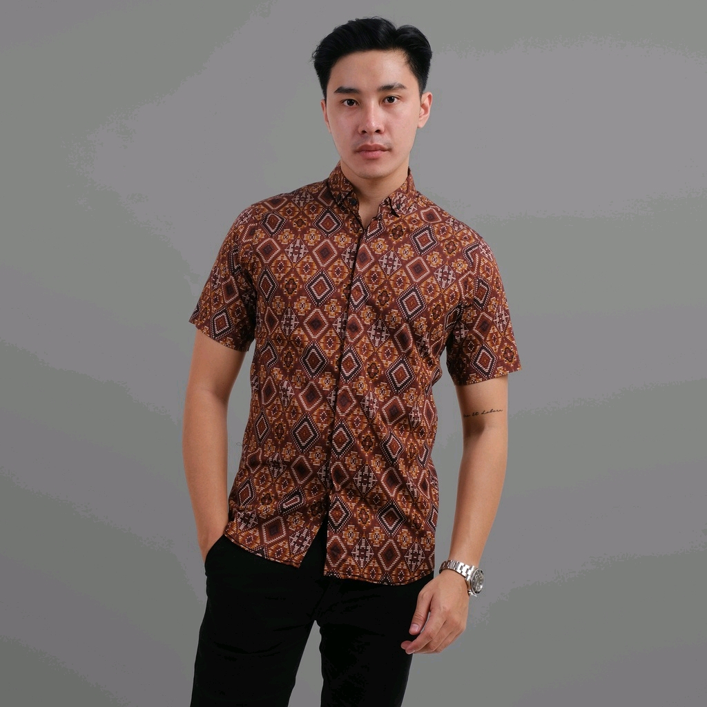 Maciku Store Kemeja Batik Pria songket best seller Lengan Pendek batik pendek batik songket premium