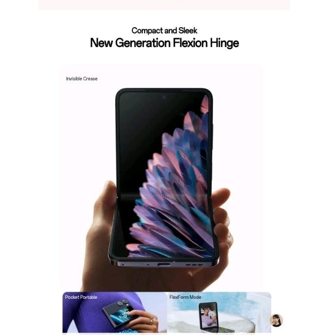 Oppo Find N2 Flip RAM 8/256GB New Generation Flexion Hinge GARANSI RESMI