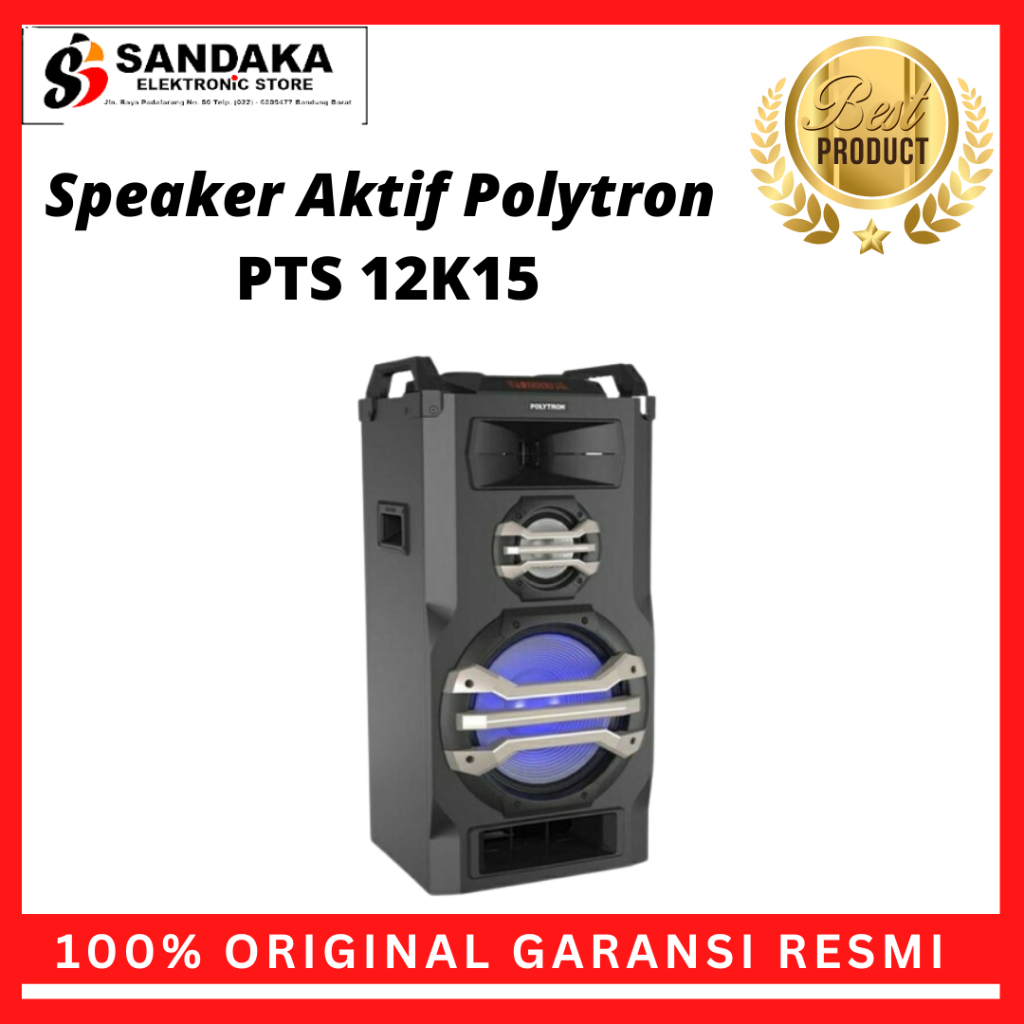 Polytron Speaker Aktif Pts 12K15 Bluetooth GARANSI RESMI