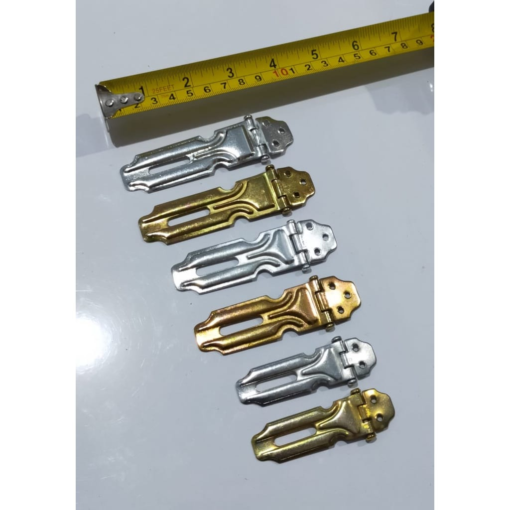 Overpal Gembok - Grendel Overpal No3(8CM), N0 4(7cm), No 5(6cm) Overpal Overval Grendel Kaitan Kunci Pintu Gembok Engsel KZK No 5 (2&quot;)Cantelan Gembok Tempat Gembok Grendel Overpal Warna 2&quot; 3&quot; 4&quot; Terlaris - KZK