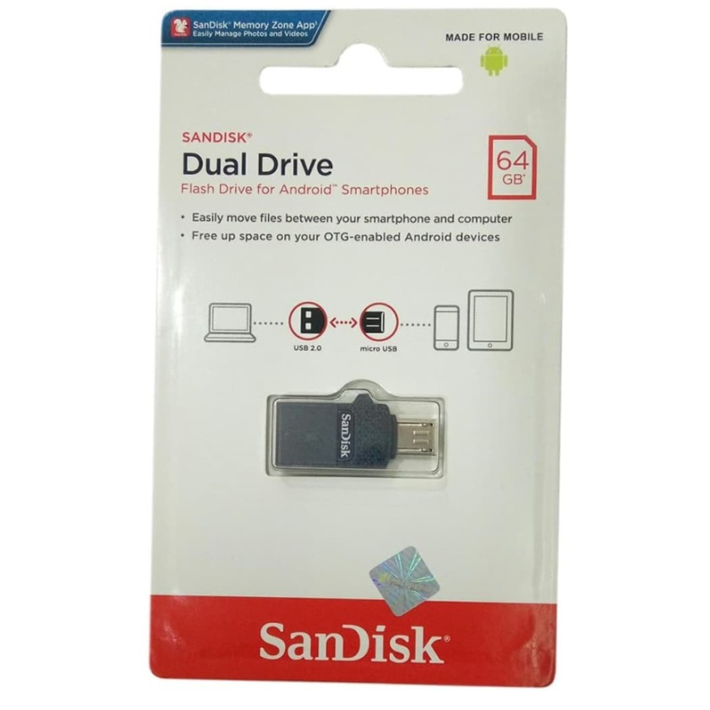 Flashdisk SANDISK 64GB USB 2.0 OTG Micro / Flash Disk 64 Gb