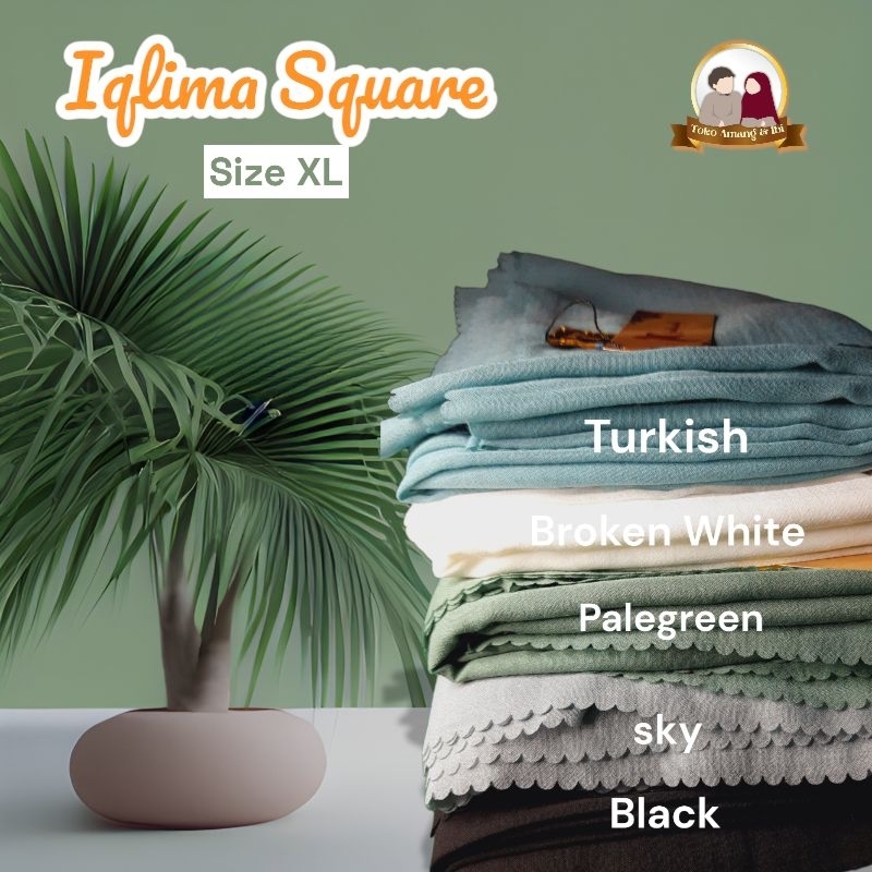 IQLIMA SQUARE | ARABIAN VOAL | VOAL LASERCUT | HIJAB SQUARE JUMBO 140 x140