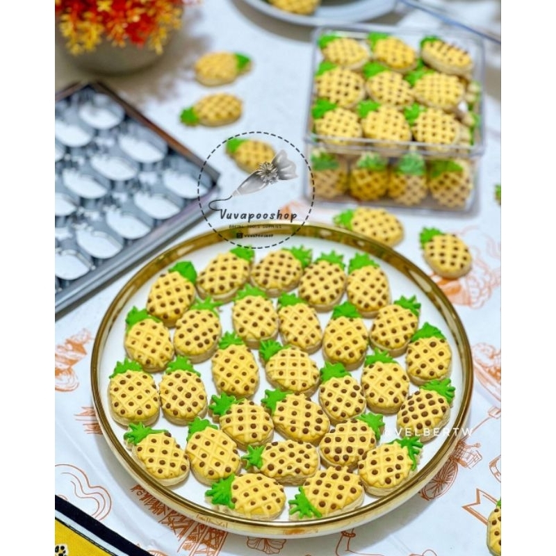 Cetakan Kastengel Nanas / Cookies Cutter Nanas Pineapple / Cetakan Kue Kering Nanas