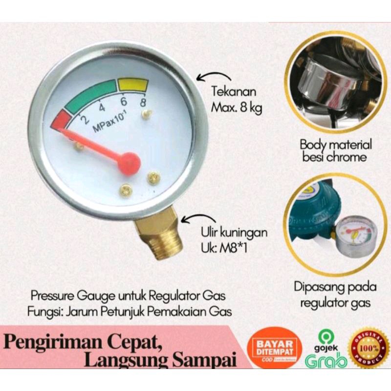 Meteran Regulator Merk QuantumMaterial Kuningan