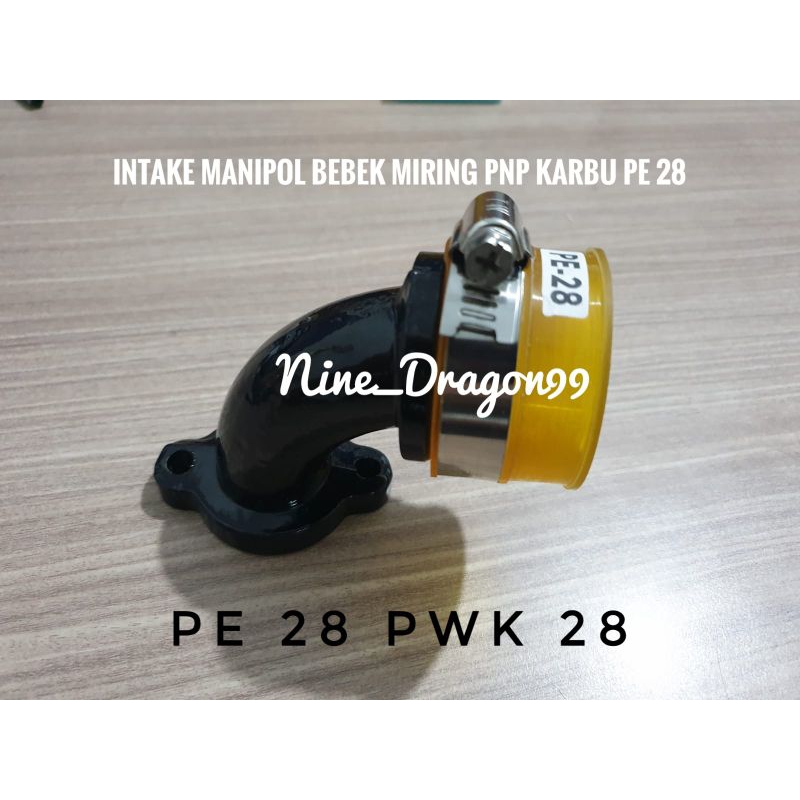 Intake Intek Manipol Manipul Bebek Miring PE 28 PWK 28 PWL 28 Leher Angsa