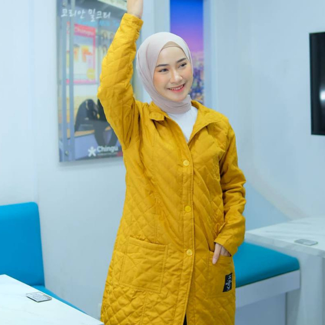 ✔️NO.1 TERLARIS✔️ HIJACKET MUSLIMAH BELVA ORIGINAL GURANTEED JAKET MUSLIMAH PANJANG BISA COD