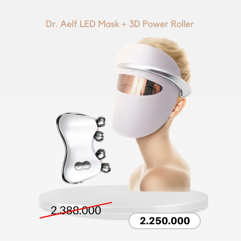 Bundle Dskinbooster- LED Therapy Mask + 3D Power Roller
