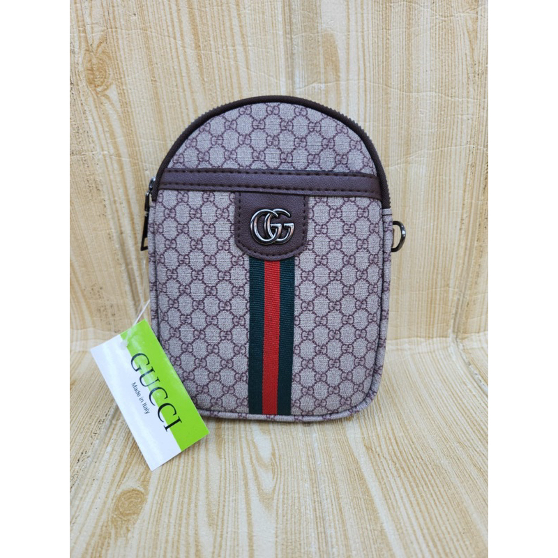BOLONSTORE -Tas Selempang 2Sleting Bahan Waterproof Dan Embos
