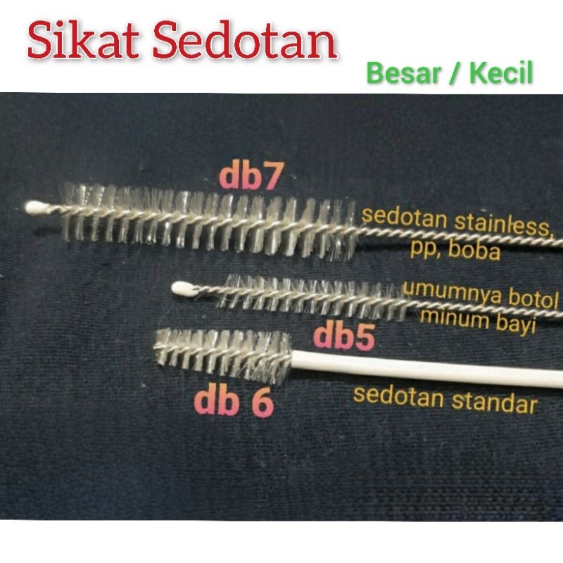 Straw Brush Sikat Nipple Sikat Sedotan Selang Pompa Asi Cleaning Brush / Sikat Sedotan Kecil Sikat Pipa / Sikat Pembersih Sedotan / Straw Cleaner Besar Kecil Boba